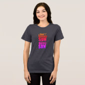 Burn Before You Shine First Burn, Then Shine The P Tri-Blend Shirt (Voorkant volledig)
