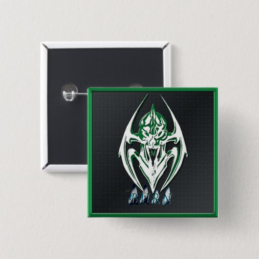 BURN GRAPHIC THEME BUTTON (Voorkant /achterkant)