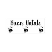 Burn Natalie (Italiaans) Kerstmis Rubberstempel (Gestempeld)