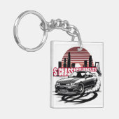 Burn-outs van S-chassis Sleutelhanger (Voorkant Links)