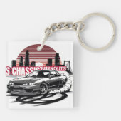 Burn-outs van S-chassis Sleutelhanger (Achterkant)