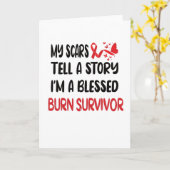 Burn Survivor Gifts | Ongelukken bij brand Kaart (Gele Bloem)