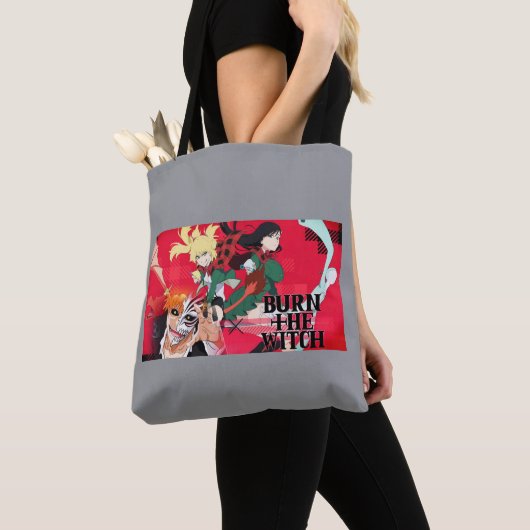 Burn the Witch Tote Bag – Spooky Halloween Accesso (Dichtbij)