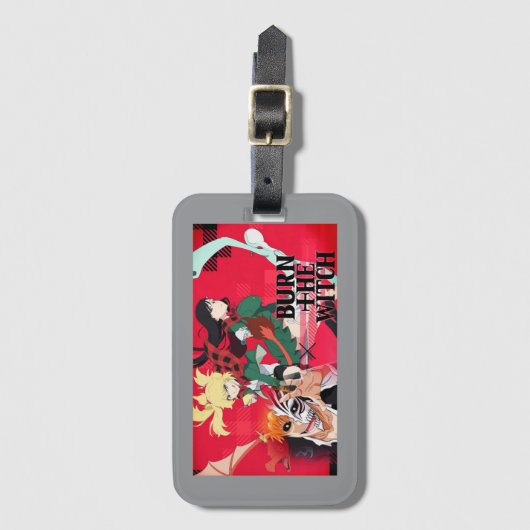 Burn the Witch Tote Bag – Spooky Halloween Accesso Bagagelabel (Voorkant (verticaal))