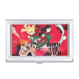 Burn the Witch Tote Bag – Spooky Halloween Accesso Visitekaarthouder