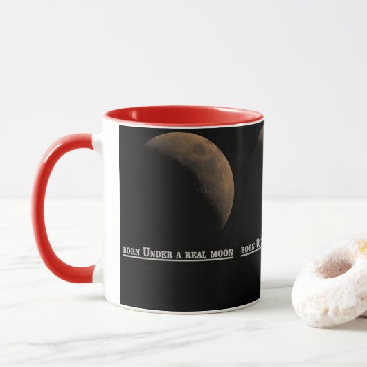 Burn Under a Real Moon Mug Mok (Met donut)