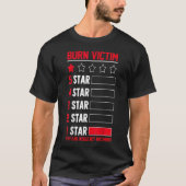 Burn Victim Awareness Burn overlevende Rood T-shirt (Voorkant)