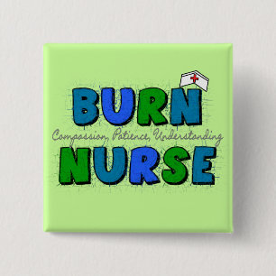Burn zuster Gifts-Artsy en Whimsical Design Vierkante Button 5,1 Cm