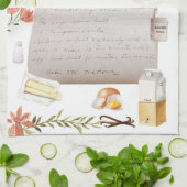 Burnaby Banana Bake Watercolor Recipe Heirloom Theedoek (Gevouwen)