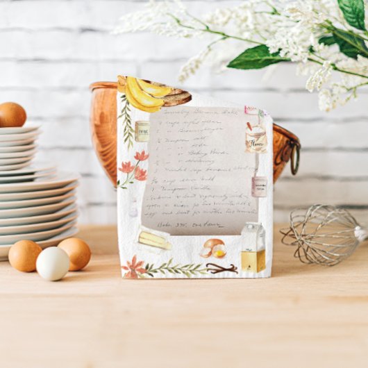 Burnaby Banana Bake Watercolor Recipe Heirloom Theedoek