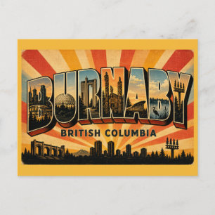 Burnaby BC Central City Briefkaart