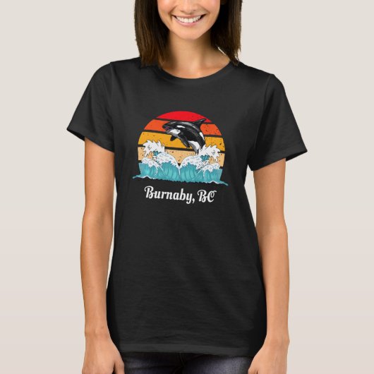 Burnaby BC Distress Orca Killer Whale Sw T-shirt (Voorkant)
