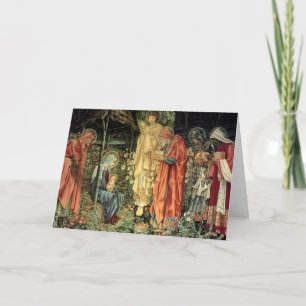 Burne-Jones, Aanbidding van de Wijzen Feestdagen Kaart