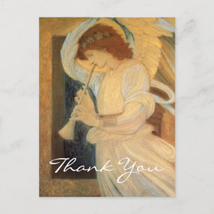 Burne-Jones' An Angel die een flageolet speelt Briefkaart