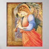 Burne-Jones An engel speelt flageolet 1878 Groter Poster (Voorkant)