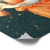 Burne-Jones Angel die een flageolet kardstock spee Poster (Hoek)