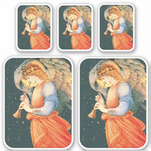Burne-Jones Angel speelde flageolet 1878 CC1153 Sticker (Voorkant)