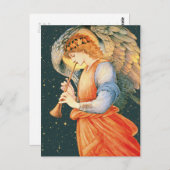 Burne-Jones Angel speelt een flageolet CC1130 Briefkaart (Voorkant / Achterkant)