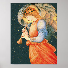 Burne-Jones Angel speelt flageolet CC1135 Groter Poster