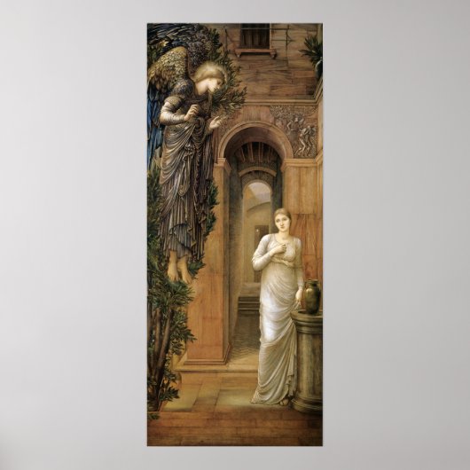 Burne-Jones Annunciation CC0433 Angel Poster (Voorkant)