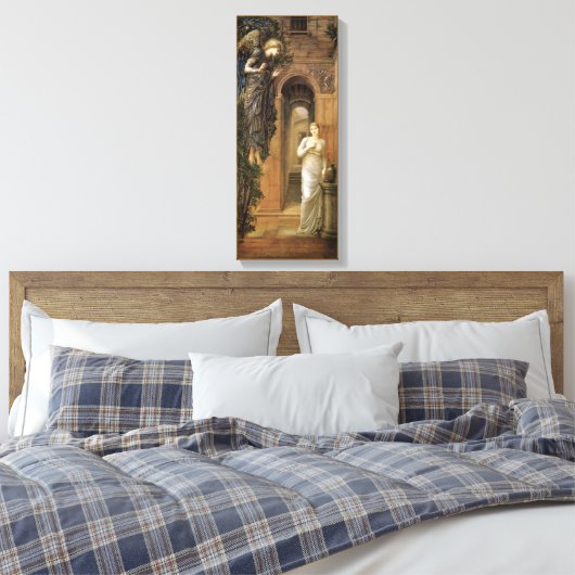 Burne-Jones Annunciation CC0435 Angel Canvas Afdruk (Insitu (Slaapkamer))