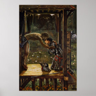 Burne-Jones - Barmhartige Ridder Poster
