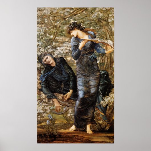 Burne-Jones - Beguiling van Merlin (Merlin, Vivian Poster (Voorkant)