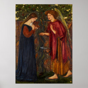 Burne-Jones - Boodschap Poster