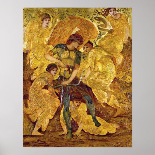 Burne-Jones - Cupido's jachtvelden 1882 Poster (Voorkant)