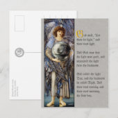 Burne-Jones Eerste dag van creatie CC0468 Briefkaa Briefkaart (Voorkant / Achterkant)