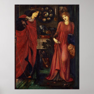 Burne-Jones - Fair Rosamund en Queen Eleanor Poster