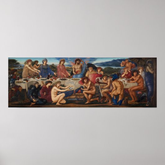 Burne-Jones - Feast of Peleus Poster (Voorkant)