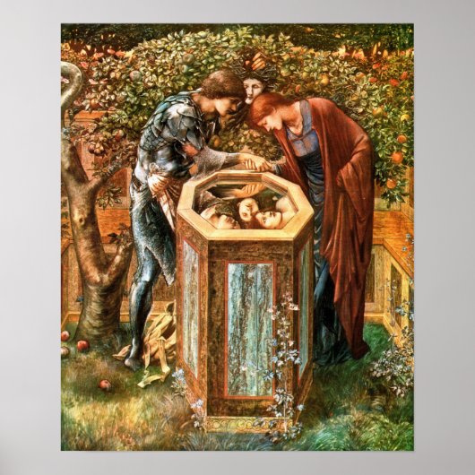 Burne-Jones - Kwaadaardige hoofden 1885 Poster (Voorkant)