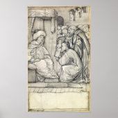 Burne-Jones - Man van wetten van Chaucer Poster (Voorkant)