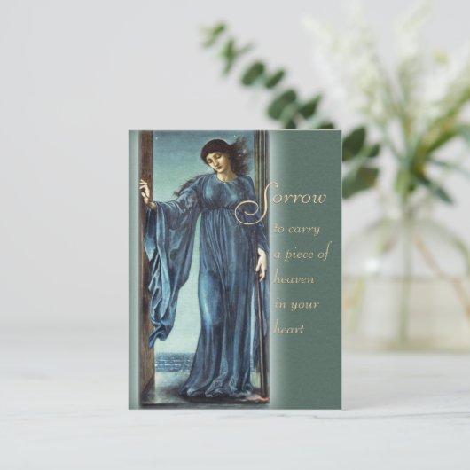 Burne-Jones Night CC0562 Comforting words Briefkaa Briefkaart (Staand voorkant)