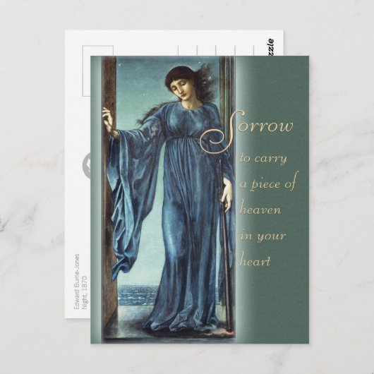 Burne-Jones Night CC0562 Comforting words Briefkaa Briefkaart (Voorkant / Achterkant)