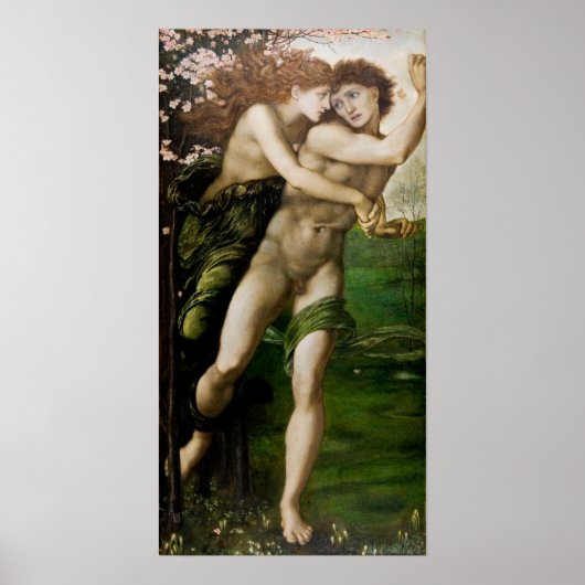 Burne-Jones - Phyllis en Demofoon Poster (Voorkant)