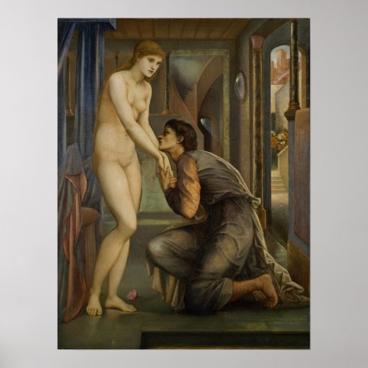 Burne-Jones - Pygmalion, Ziel bereikt Poster (Voorkant)
