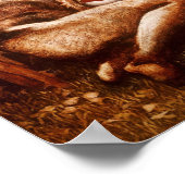 Burne-Jones - Studie naar 'de slapende nachten' Poster (Hoek)