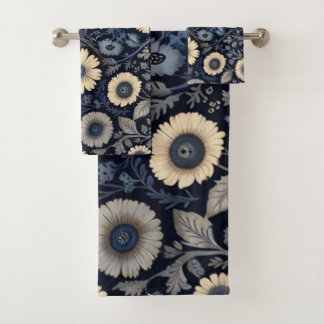 Burne-Jones Style Florals | Elegante Waterverf kun Bad Handdoek