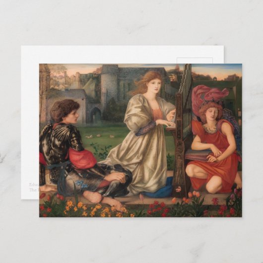 Burne-Jones The love song CC0792 Pre-Raphaelite Briefkaart (Voorkant / Achterkant)
