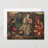 Burne-Jones The love song CC0793 Pre-Raphaelite Briefkaart (Voorkant / Achterkant)