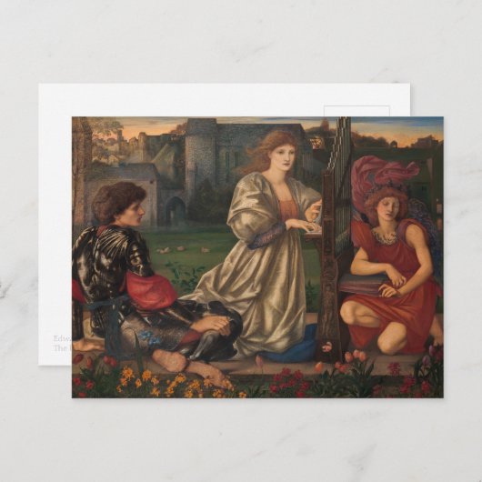 Burne-Jones The love song CC0793 Pre-Raphaelite Briefkaart (Voorkant / Achterkant)