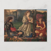 Burne-Jones The love song CC0793 Pre-Raphaelite Briefkaart (Voorkant)