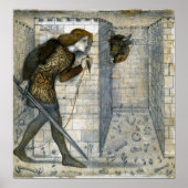 Burne-Jones - Theseus en Minotaur op de arbeidsmar Poster (Voorkant)