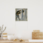 Burne-Jones - Theseus en Minotaurus in Labyrint Poster (Keuken)