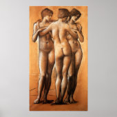 Burne-Jones - Three Graces 1885 Poster (Voorkant)