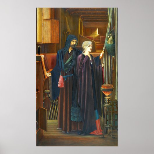 Burne-Jones - Tovenaar Poster (Voorkant)