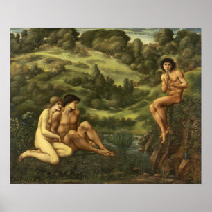Burne-Jones - Tuin van Pan Poster