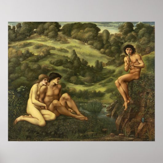 Burne-Jones - Tuin van Pan Poster (Voorkant)